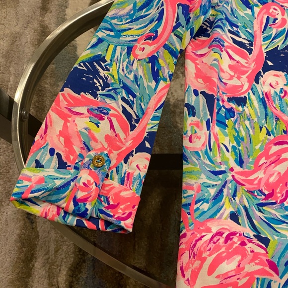 Lilly Pulitzer Flamingo Shift Dress Large - Picture 7 of 12